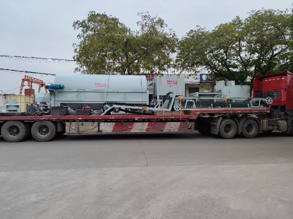 佰匯邦機械發(fā)往湖北的鋁灰處理設(shè)備現(xiàn)場